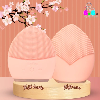Máy rửa mặt BEBU Silicon cao cấp 100% - Làm sạch sâu, massage da, chỉ 209.000đ