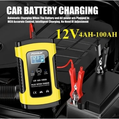 Máy sạc ắc quy tự động 12V 100AH FOXSUR CHÍNH HÃNG, thông minh tự ngắt, dùng cho ô tô & xe máy, giảm giá 205.000₫ Máy sạc ắc quy tự động 12V 100AH FOXSUR CHÍNH HÃNG, thông minh tự ngắt, dùng cho ô tô & xe máy, giảm giá 205.000₫