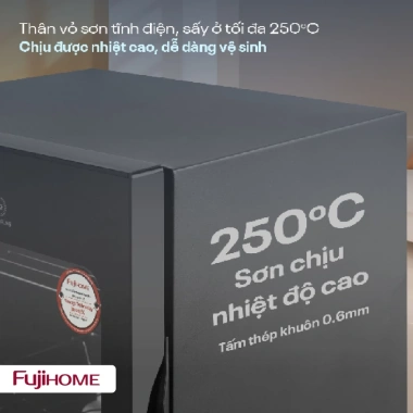 Máy sấy bát đĩa FUJIHOME DD128 UV và Ozone khử trùng 99,99% vi khuẩn E. coli - Giá 2.08 triệu