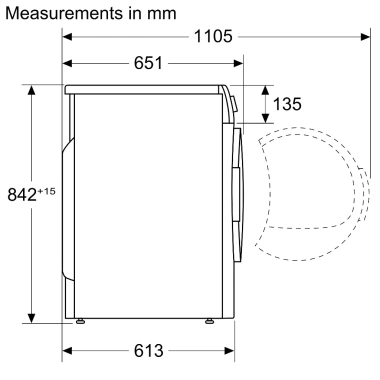 Máy sấy bơm nhiệt 9Kg Bosch WQB245B0SG Series 8 - Hàng chính hãng, Voucher Shopee tới 3TR, Giá chỉ 32 triệu 7