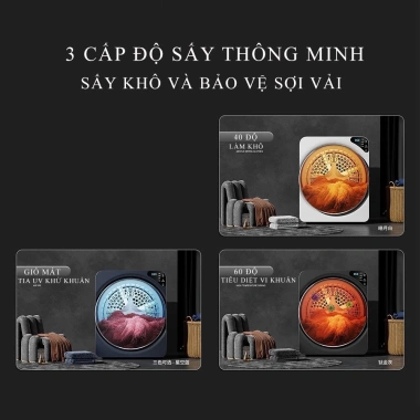 Máy sấy khô PVL tự động, khử khuẩn, chống nhăn, không lắp đặt - Bảo hành 24 tháng, 3,550,000₫