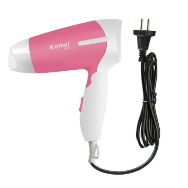 Máy sấy mini gấp gọn du lịch Kemey 2 mức sấy tiện dụng, giá chỉ 159.000 VND
