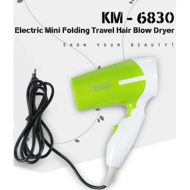 Máy sấy mini gấp gọn du lịch Kemey 2 mức sấy tiện dụng, giá chỉ 159.000 VND