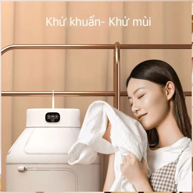 Máy sấy quần áo gấp gọn 600W - Tủ sấy 2 chế độ, tiện dụng, giá chỉ 399.000₫