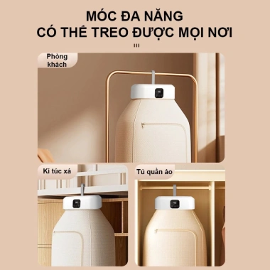 Máy sấy quần áo gấp gọn 600W UV kháng khuẩn cho trẻ em, người lớn - 600.000₫