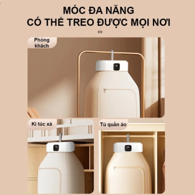 Máy sấy quần áo gấp gọn Flyco 2.025 tự động hẹn giờ, UV khử khuẩn, tiết kiệm điện, tủ đa năng, bảo hành 1 năm