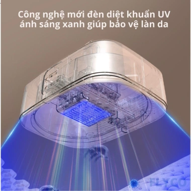 Máy sấy quần áo gấp gọn Flyco 2.025 tự động hẹn giờ, UV khử khuẩn, tiết kiệm điện, tủ đa năng, bảo hành 1 năm