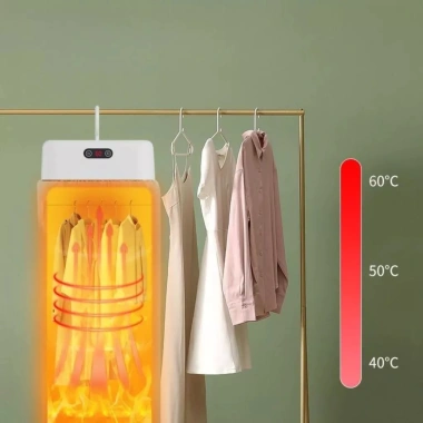 Máy sấy quần áo gấp gọn MEXI 600W - Tủ sấy 2 chế độ, công nghệ 3D, giá 449.000₫