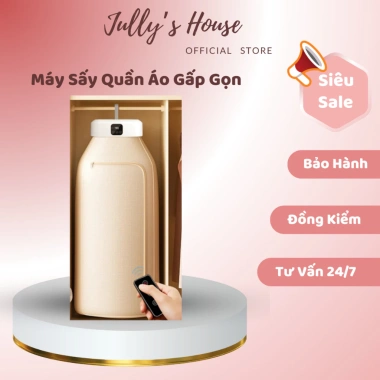 Máy sấy quần áo gấp gọn treo tường 600W 2 chế độ sấy, tiết kiệm không gian, 385.000₫