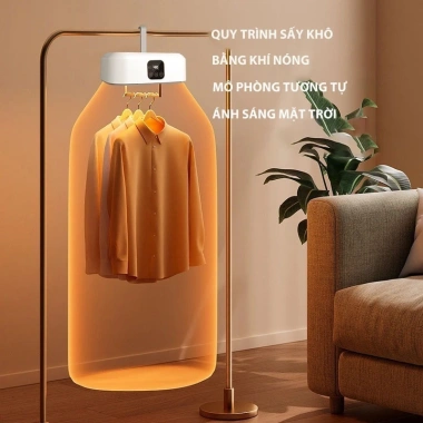 Máy sấy quần áo mini gấp gọn du lịch UV kháng khuẩn, điều khiển từ xa, chỉ 439.200₫ 2