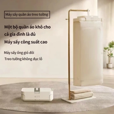 Máy sấy quần áo mini gập gọn, sấy giày, balo, túi xách - Du lịch tiện lợi, bảo hành 12 tháng