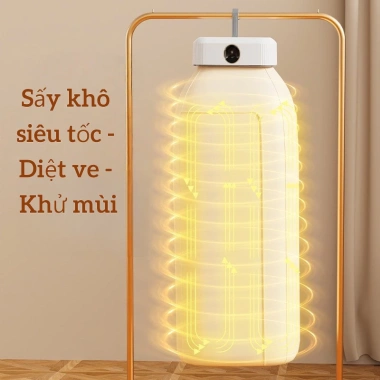 Máy sấy quần áo mini gia đình - Tự động, gấp gọn, thiết kế nhỏ gọn cho phòng trọ, giảm giá 65.200 VND 3