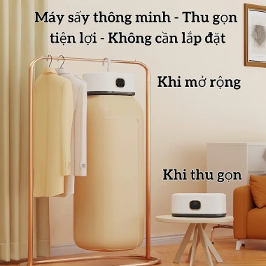 Máy sấy quần áo mini gia đình - Tự động, gấp gọn, thiết kế nhỏ gọn cho phòng trọ, giảm giá 65.200 VND 7
