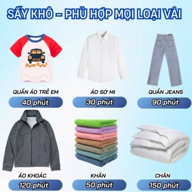 Máy sấy quần áo Rowanto S8 cao cấp công suất lớn, sấy nhanh đa năng mùa mưa, nồm ẩm