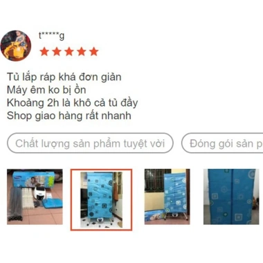 Máy sấy quần áo tủ 1.300W - sấy nhanh 15kg, bảo hành 1 năm, giá chỉ 990.000 VND 9