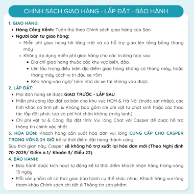 Máy sấy thông hơi Casper 7.2KG TD-72VWD - Chính hãng, bảo hành 2 năm, 4.86tr VND