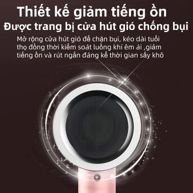 Máy sấy tóc 2 chiều KHY hồng - Nóng lạnh, ion âm, salon & gia đình, 135.200₫ 6