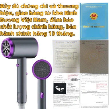 Máy sấy tóc 2 chiều KHY hồng - Nóng lạnh, ion âm, salon & gia đình, 135.200₫ 9