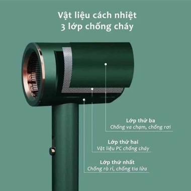 Máy sấy tóc 2 chiều Nóng Lạnh 2.000W - Đầu tạo kiểu đa năng, đèn LED, phong cách - Giá ưu đãi 105k