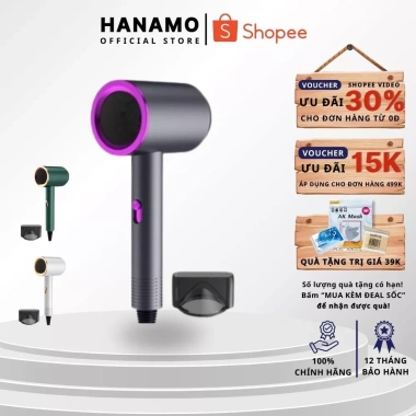Máy sấy tóc 2 chiều nóng lạnh 2.300W - 3 chế độ, khô nhanh chuẩn salon MST1, giá 75k