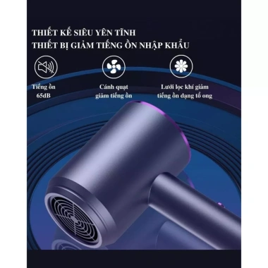 Máy sấy tóc 2 chiều nóng lạnh 2.300W 3 chế độ và mỏ vịt sấy mạnh khô tóc nhanh