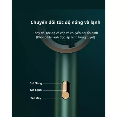 Máy sấy tóc 2 chiều nóng lạnh 2.300W 3 chế độ và mỏ vịt sấy mạnh khô tóc nhanh