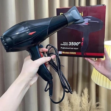 Máy sấy tóc 2 chiều nóng lạnh 3.500W công suất lớn ánh sáng xanh kèm mỏ vịt - Bảo hành 1 đổi 1