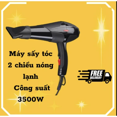 Máy sấy tóc 2 chiều nóng lạnh 3.500W công suất lớn - Tạo kiểu salon, chỉ 49.000₫ 2 Máy sấy tóc 2 chiều nóng lạnh 3.500W công suất lớn - Tạo kiểu salon, chỉ 49.000₫ 2