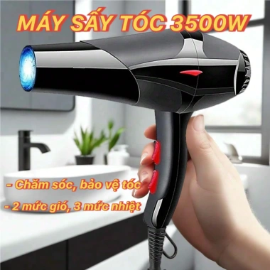 Máy sấy tóc 2 chiều nóng lạnh 3.500W - Công suất mạnh, khô nhanh, bảo vệ tóc