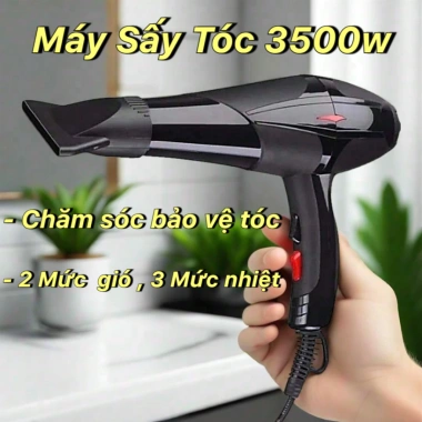 Máy sấy tóc 2 chiều nóng lạnh 3.500W - Công suất mạnh, khô nhanh, bảo vệ tóc 10 Máy sấy tóc 2 chiều nóng lạnh 3.500W - Công suất mạnh, khô nhanh, bảo vệ tóc 10