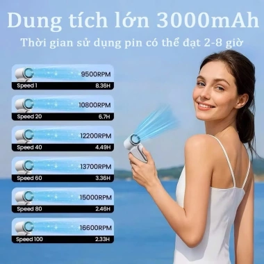 Máy sấy tóc 2 chiều nóng lạnh 6.000W công suất lớn - Bảo hành 1 đổi 1 - Giá 158.000đ 6