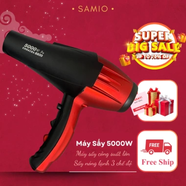 Máy sấy tóc 2 chiều Nóng Lạnh 6.000W SAMO - Công suất lớn, salon cao cấp, giá 290k 6 Máy sấy tóc 2 chiều Nóng Lạnh 6.000W SAMO - Công suất lớn, salon cao cấp, giá 290k 6