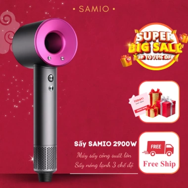 Máy sấy tóc 2 chiều Nóng Lạnh 6.000W SAMO - Công suất lớn, salon cao cấp, giá 290k