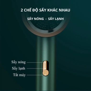 Máy sấy tóc 2 chiều nóng lạnh công suất lớn 3 chế độ chuẩn salon Giá chỉ 75.000đ