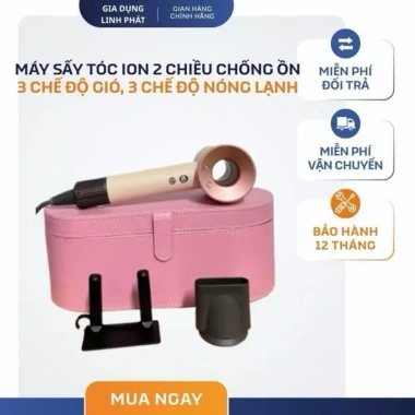 Máy sấy tóc 2 chiều nóng lạnh ion âm 2.200W - 3 chế độ, bảo vệ và dưỡng tóc, chỉ 260k