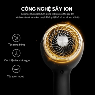 Máy sấy tóc 2 chiều Nóng Lạnh Lebenlang LBL3.066 - 2 đầu ion, chống xơ rối, 449k