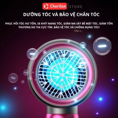 Máy sấy tóc 2.300W công suất lớn, ion âm bảo vệ tóc, sấy khô siêu tốc - 85.000đ