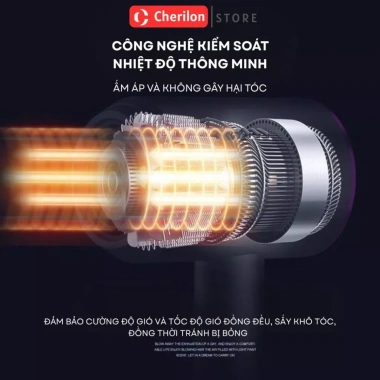 Máy sấy tóc 2.300W công suất lớn, ion âm bảo vệ tóc, sấy khô siêu tốc - 85.000đ