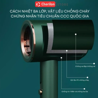 Máy sấy tóc 2.300W công suất lớn, ion âm bảo vệ tóc, sấy khô siêu tốc - 85.000đ 6 Máy sấy tóc 2.300W công suất lớn, ion âm bảo vệ tóc, sấy khô siêu tốc - 85.000đ 6