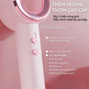 Máy sấy tóc 3 chế độ, tốc độ gió 110k vòng/phút - Giá ưu đãi 499.000đ 5