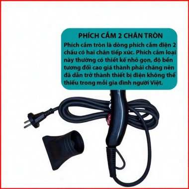 Máy sấy tóc 3.500W 2 chế độ nóng lạnh, chuẩn salon, kèm gương lược - Giá chỉ 56.500₫ 8