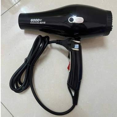 Máy sấy tóc 6.000W 2 chiều nóng lạnh, ánh sáng xanh, dây dài 2m - Dành cho salon