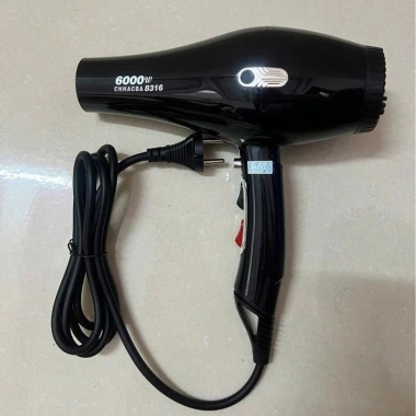 Máy sấy tóc 6.000W 2 chiều nóng lạnh, ánh sáng xanh, dây dài 2m - Giá 300.000đ