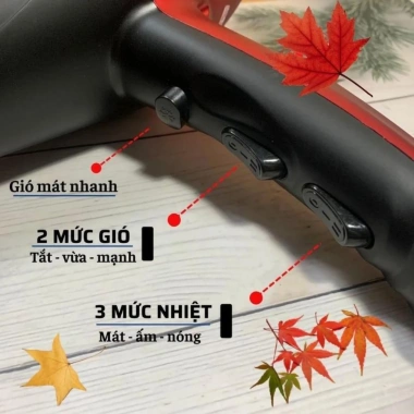 Máy sấy tóc 6.000W 2 chiều nóng lạnh – Công suất lớn, sấy khô nhanh, chỉ 290k