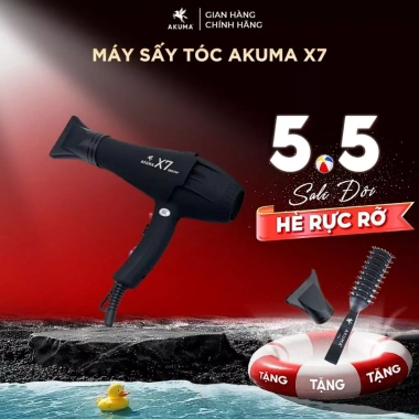 Máy sấy tóc AKUMA X7 1.900W Salon 2 chiều nóng lạnh lõi đồng bền - Giá 444.000đ