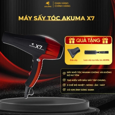 Máy sấy tóc AKUMA X7 1.900W Salon 2 chiều nóng lạnh lõi đồng bền - Giá 444.000đ 8 Máy sấy tóc AKUMA X7 1.900W Salon 2 chiều nóng lạnh lõi đồng bền - Giá 444.000đ 8