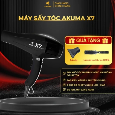 Máy sấy tóc AKUMA X7 1.900W Salon 2 chiều nóng lạnh lõi đồng bền - Giá 444.000đ
