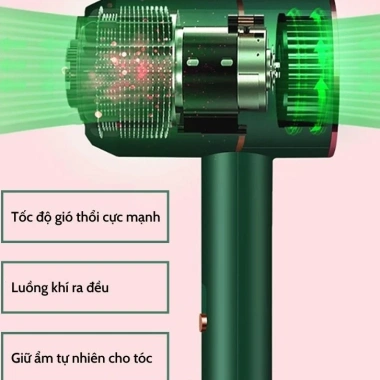 Máy sấy tóc CHHACBA-6.625 thiết kế nhỏ gọn công suất 2.200W cao cấp chỉ 62.900₫