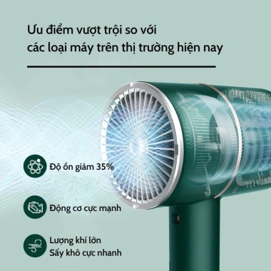 Máy sấy tóc CHHACBA-6.625 thiết kế nhỏ gọn công suất 2.200W cao cấp chỉ 62.900₫