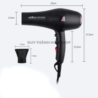 Máy Sấy Tóc DAVINES 2.500W 2 Chân Công Suất Mạnh Sấy Nhanh Cho Salon và Gia Đình Giá Ưu Đãi 335.000 VND
